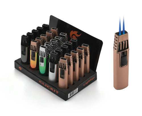 DOUBLE TORCH LIGHTER 25CT (GH-0260)