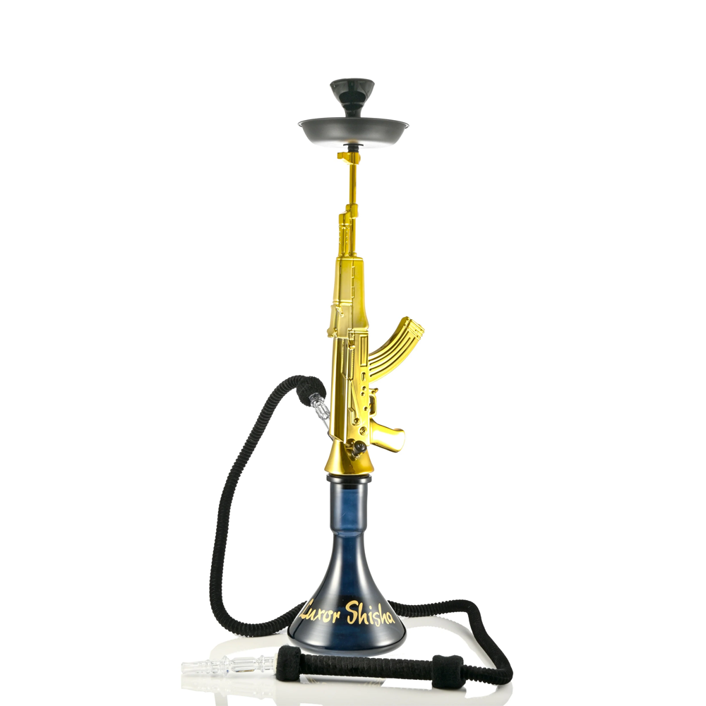 SHOOTER AK47 LUXOR SHISHA HOOKAH (TJ-A4P/S/G/BL)