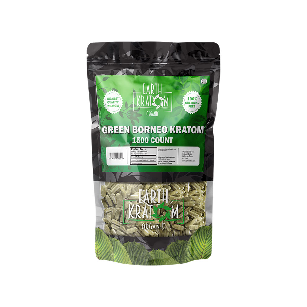 EARTH KRATOM CAPSULES (1500CT)