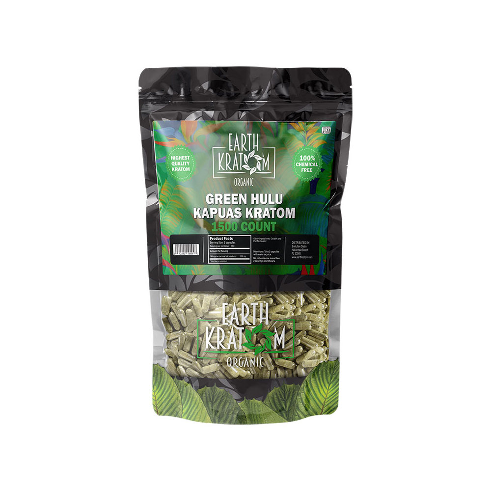 EARTH KRATOM CAPSULES (1500CT)
