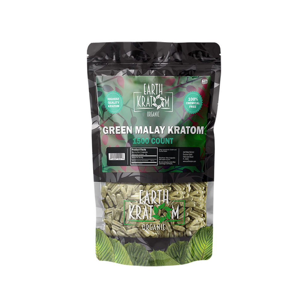 EARTH KRATOM CAPSULES (1500CT)