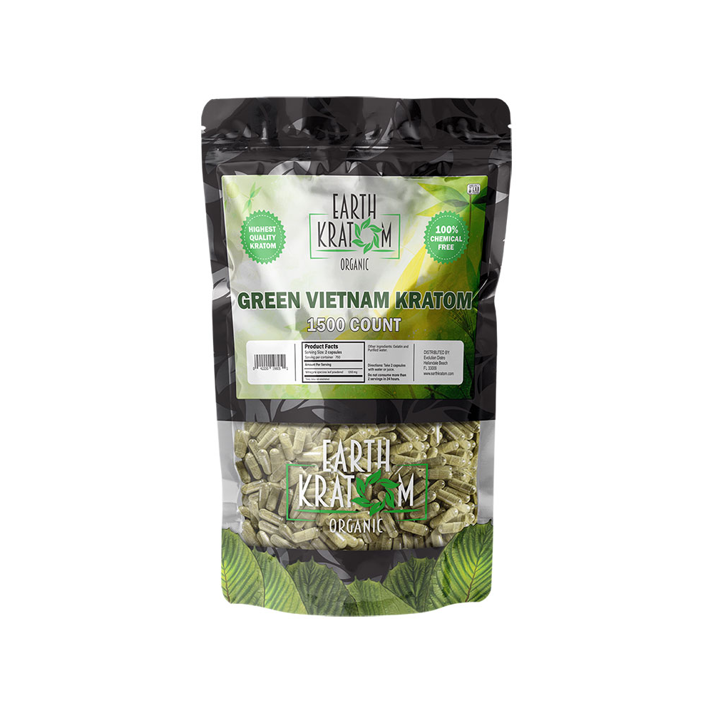 EARTH KRATOM CAPSULES (1500CT)