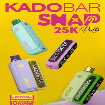 KADO BAR SNAP 25000PUFFS DISPOSABLE POD 5CT/BX