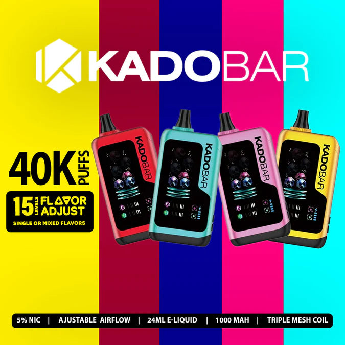 KADO BAR ADJUST 40000PUFFS DISPOSABLE 5CT/BX