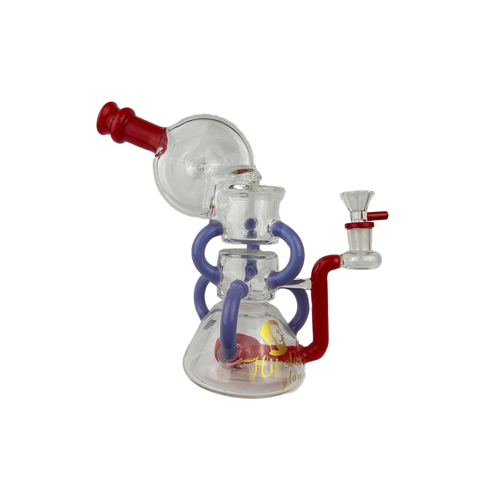 TOBACCO PIPES 1CT RED&PURPLE (LJ-008RP)