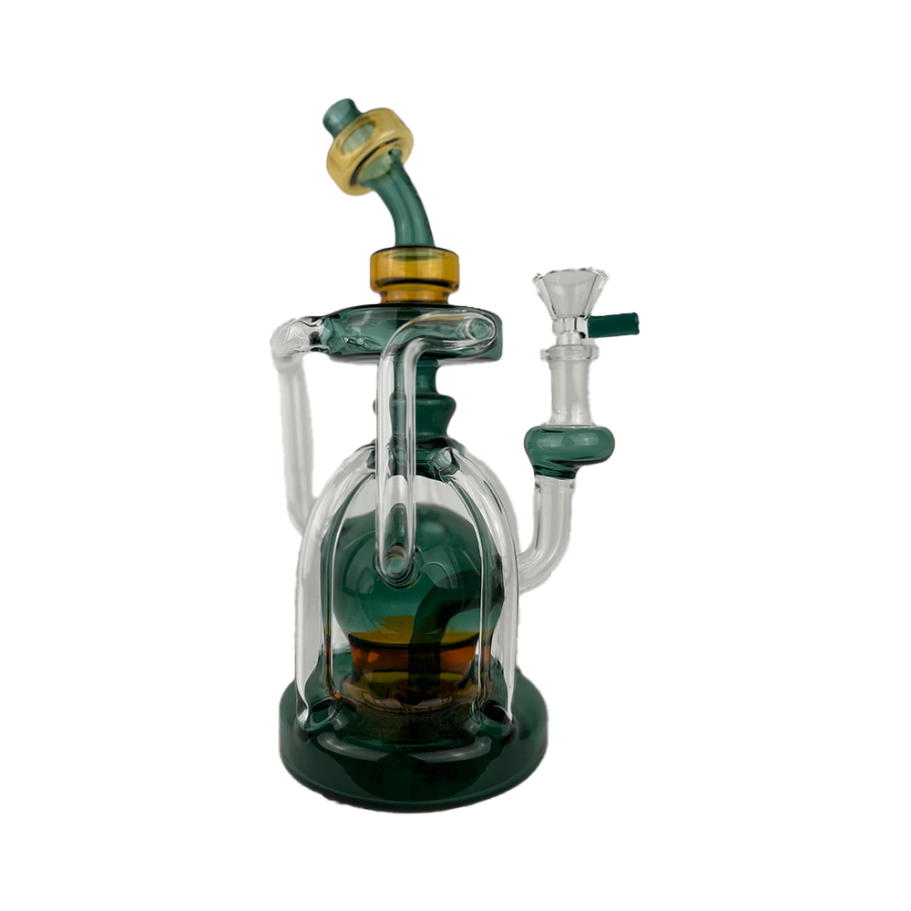 TOBACCO PIPES 1CT WHITE&TEAL(LJ-005WT)