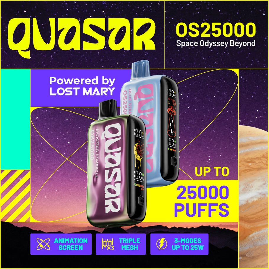 QUASAR OS 25000 PUFFS DISPOSABLE 5CT/BX