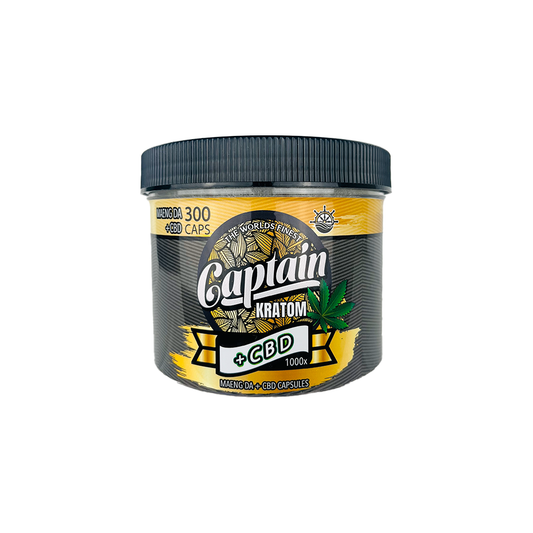 CAPTAIN LA CBD+KRATOM CAPSULES 300CT