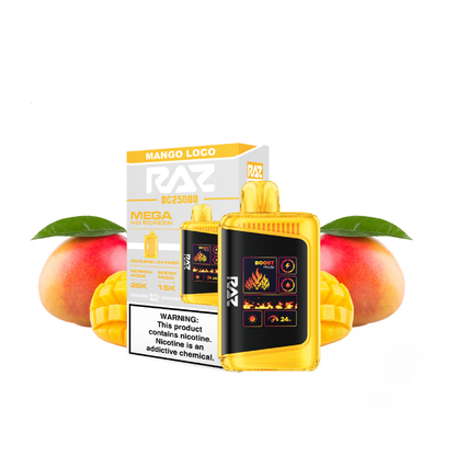 RAZ 25000 PUFFS DISPOSABLE VAPE 5CT/BX