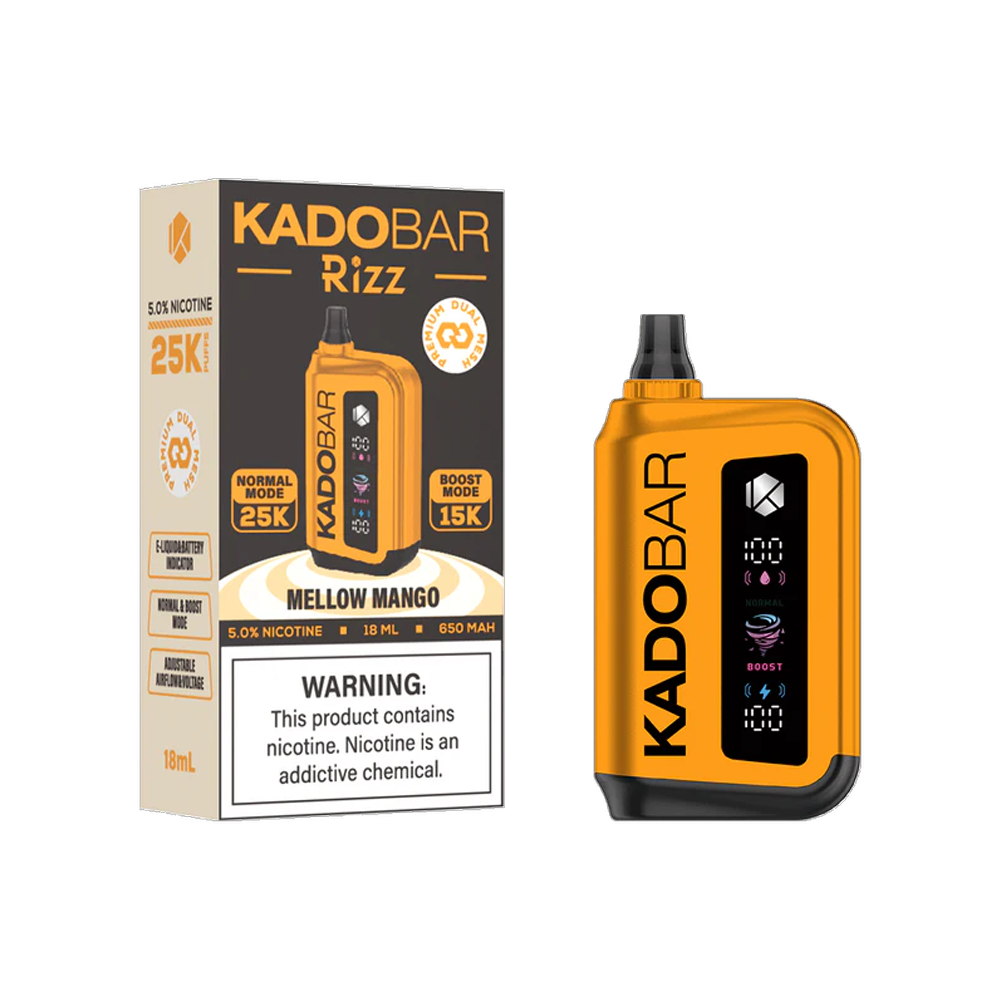 KADO BAR RIZZ 25000PUFFS 5CT/BX