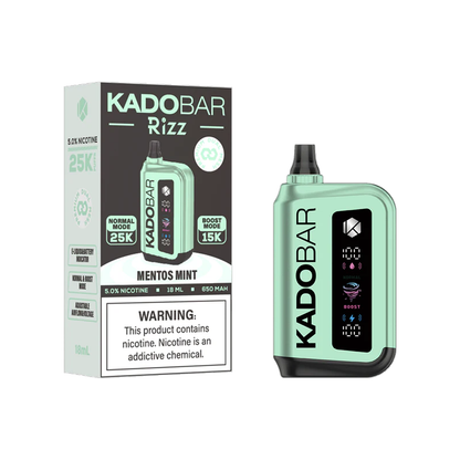 KADO BAR RIZZ 25000PUFFS 5CT/BX