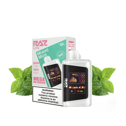 RAZ 25000 PUFFS DISPOSABLE VAPE 5CT/BX