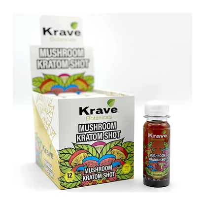 KRAVE MUSHROOM+KRATOM SHOT 12CT/BX