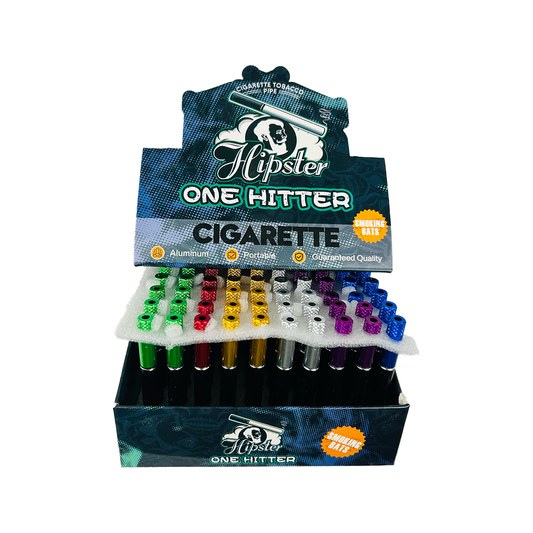 HIPSTER ONE HITTER CIGARETTE TOBACCO PIPES 100CT(TO037)
