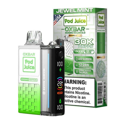 OXBAR POD JUICE 30K PUFFS DISP. 5CT/BX