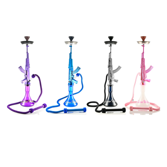 SHOOTER AK47 LUXOR SHISHA HOOKAH (TJ-A4P/S/G/BL)