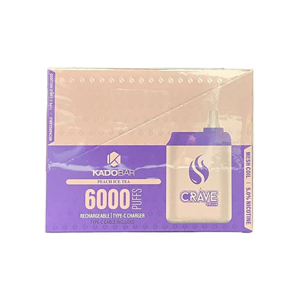 KADO BAR 6000PUFFFS DISPOSABLE VAPE 5CT/BX