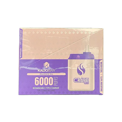 KADO BAR 6000PUFFFS DISPOSABLE VAPE 5CT/BX