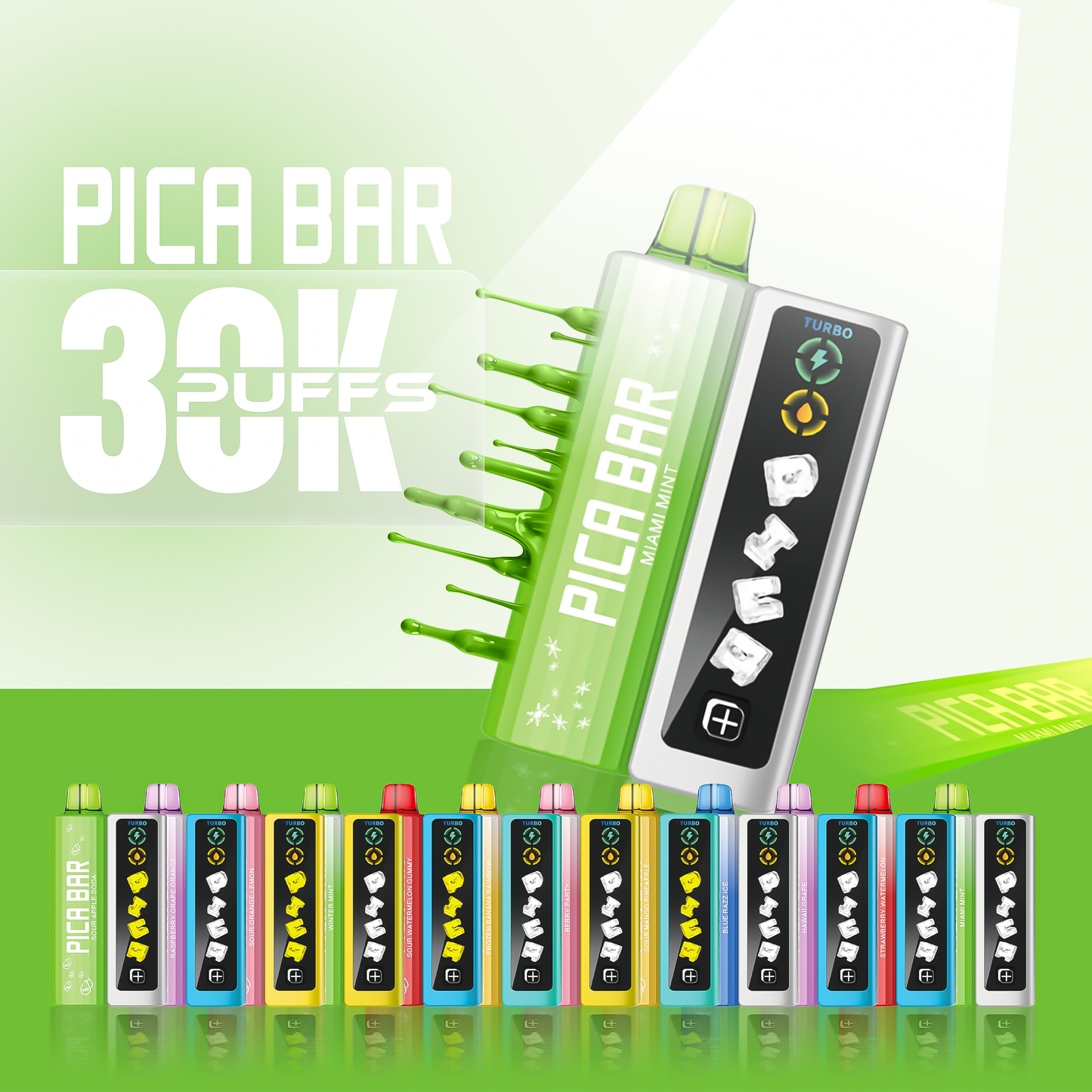 PICA BAR 30000PUFFS DISPOSABLE 5CT/BX
