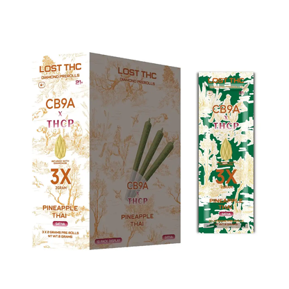 LOST THC DIAMOND PREROLLS 3PK/10CT/BX