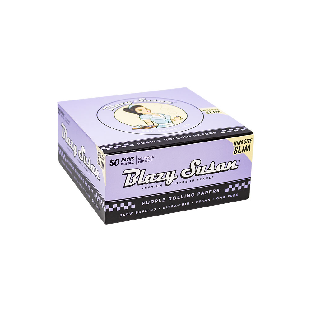 BLAZY SUSAN PURPLE ROLLING PAPERS KING SIZE SLIM