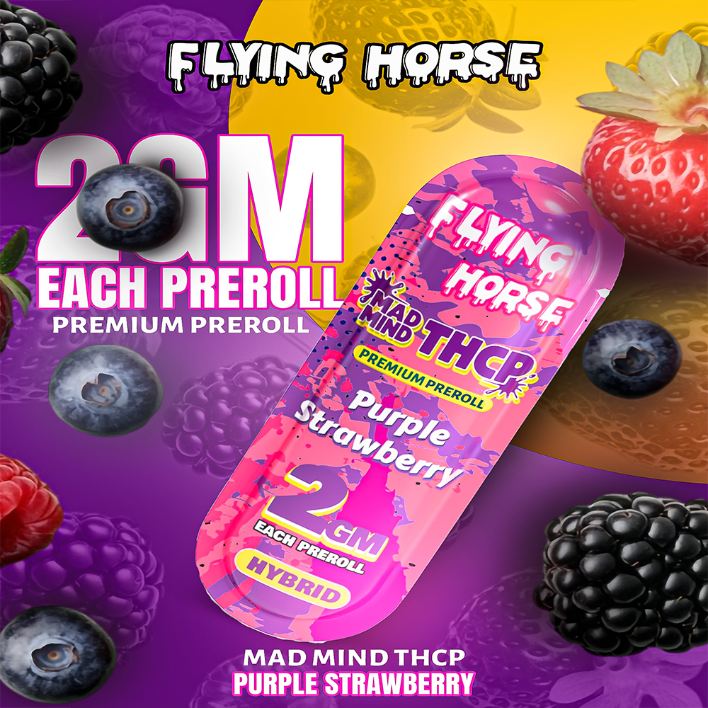 FLYING HORSE 2GM MAD MIND PREROLL 50CT/BX