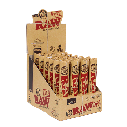 RAW CLASSIC 24 PACKS/BX LIL LEAN 6 CONES/PK