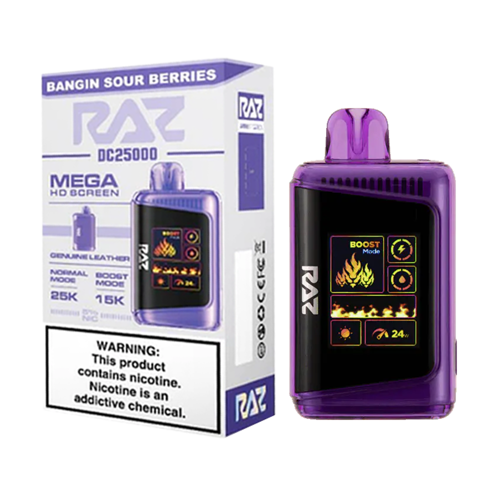 RAZ 25000 PUFFS DISPOSABLE VAPE 5CT/BX