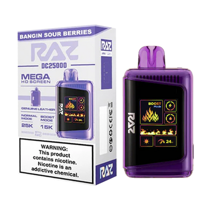 RAZ 25000 PUFFS DISPOSABLE VAPE 5CT/BX