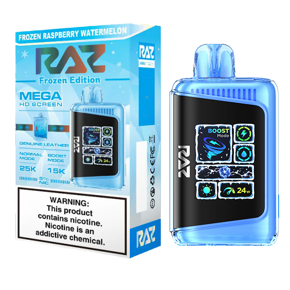 RAZ 25000 PUFFS DISPOSABLE VAPE 5CT/BX