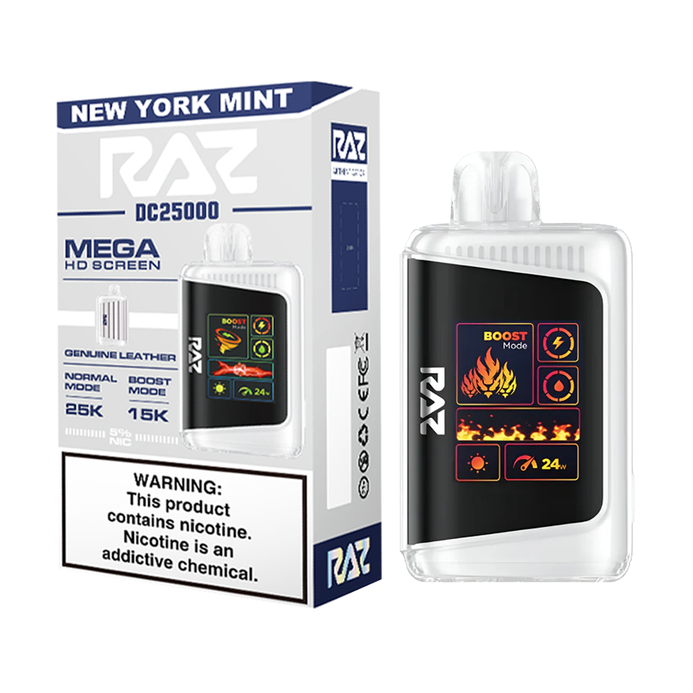 RAZ 25000 PUFFS DISPOSABLE VAPE 5CT/BX