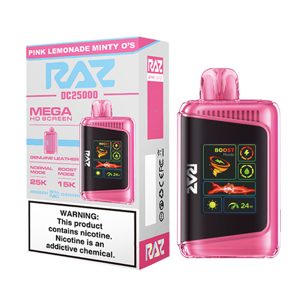 RAZ 25000 PUFFS DISPOSABLE VAPE 5CT/BX