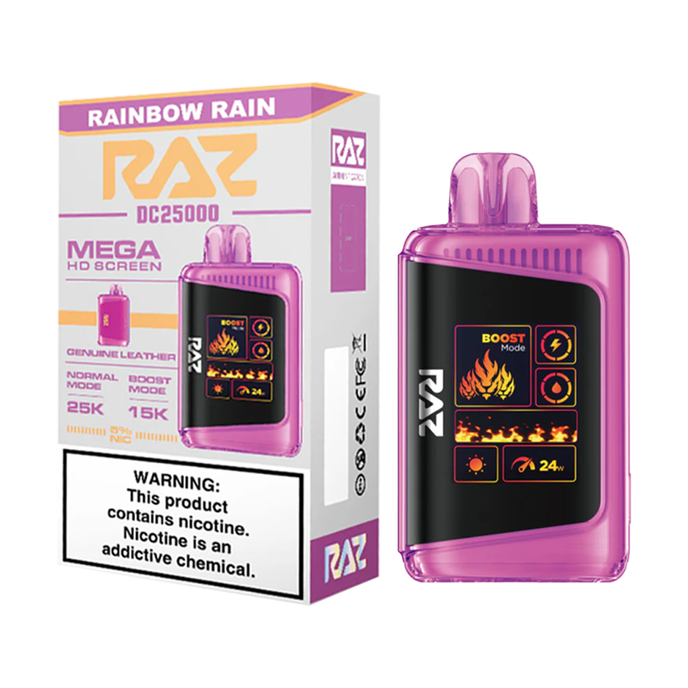 RAZ 25000 PUFFS DISPOSABLE VAPE 5CT/BX