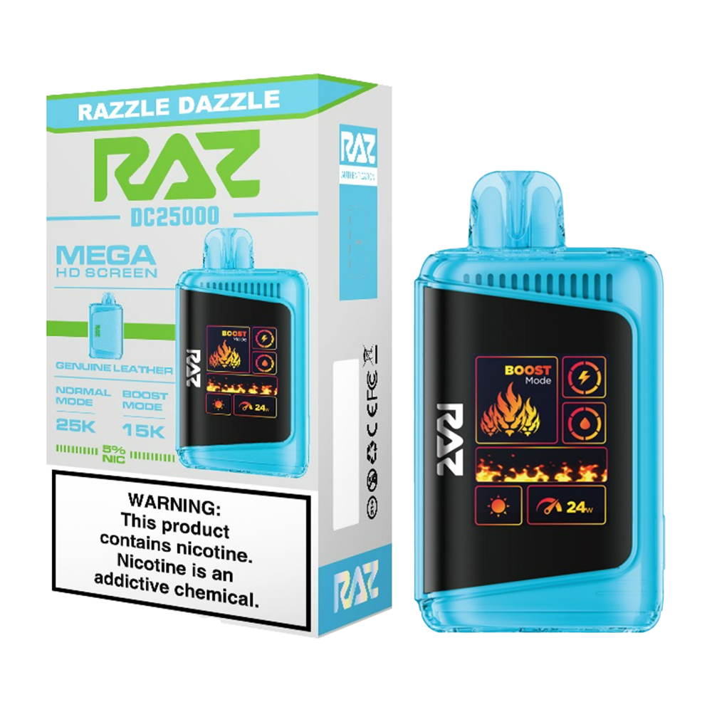 RAZ 25000 PUFFS DISPOSABLE VAPE 5CT/BX