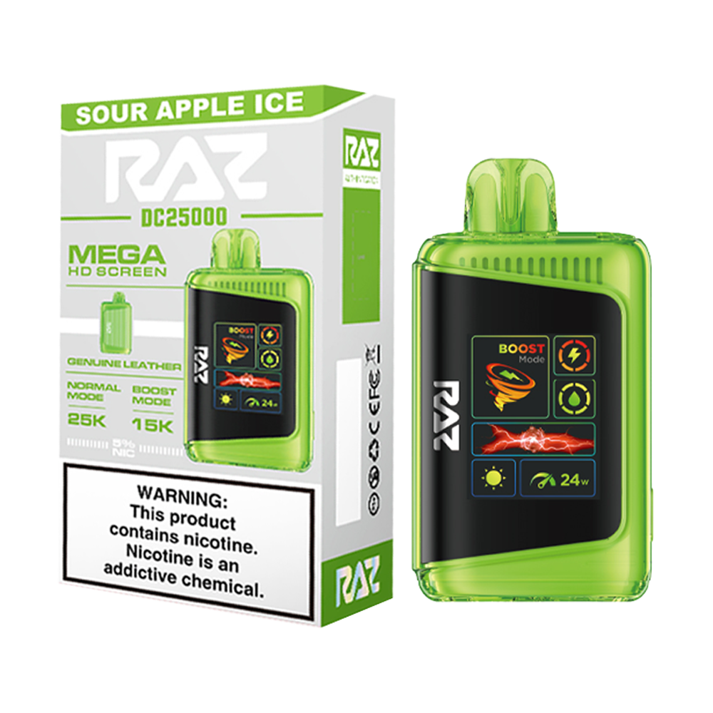 RAZ 25000 PUFFS DISPOSABLE VAPE 5CT/BX