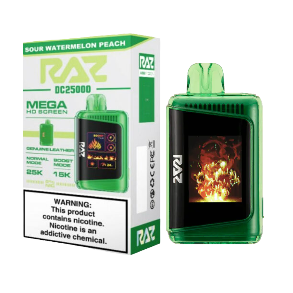 RAZ 25000 PUFFS DISPOSABLE VAPE 5CT/BX