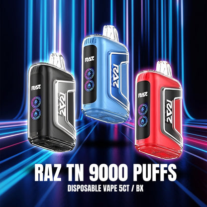 RAZ TN 9000PUFFS DISPOSABLE 5CT/BX