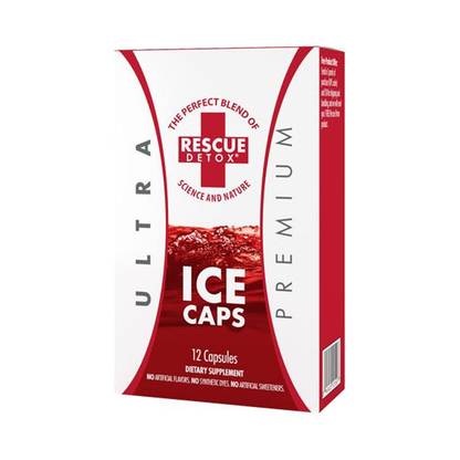 RESCUE DETOX ICE CAPS ULTRA PREMIUM 12 CAPSULES