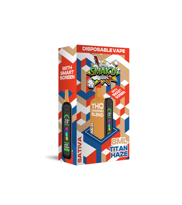 SMAK'D THC 8ML DISPOSABLE 5CT/BX