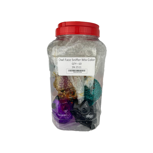 OWL FACE SNIFFER MIX COLOUR 10CT/JAR(SN2511)
