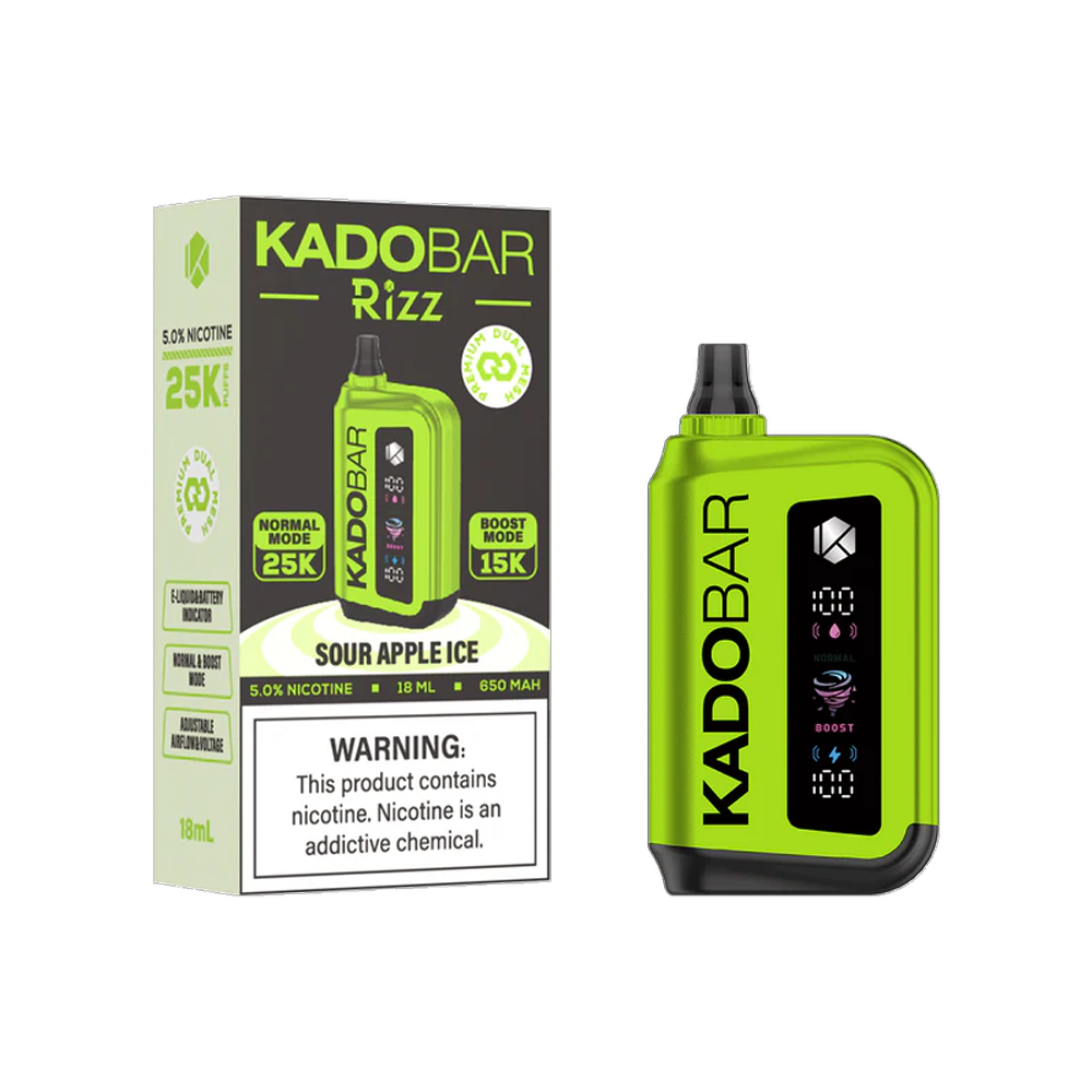 KADO BAR RIZZ 25000PUFFS 5CT/BX