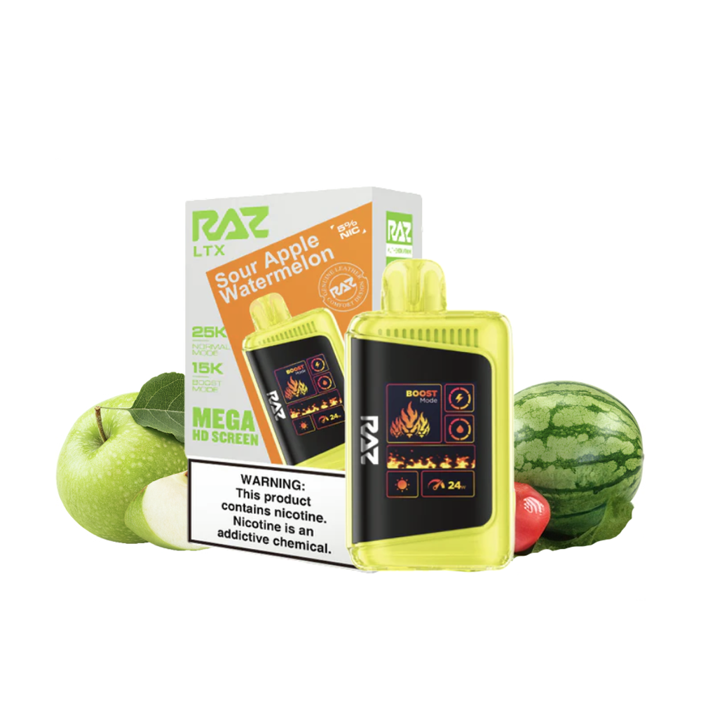 RAZ 25000 PUFFS DISPOSABLE VAPE 5CT/BX