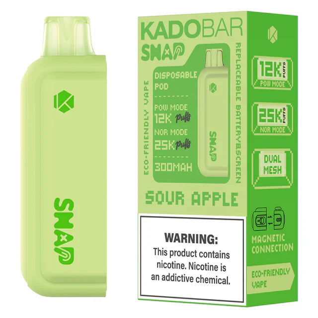KADO BAR SNAP 25000PUFFS DISPOSABLE POD 5CT/BX