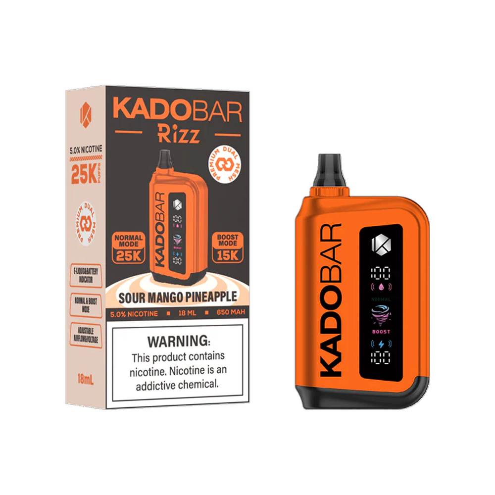 KADO BAR RIZZ 25000PUFFS 5CT/BX