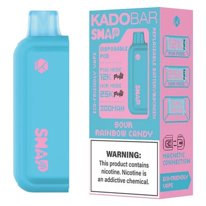 KADO BAR SNAP 25000PUFFS DISPOSABLE POD 5CT/BX