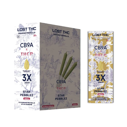 LOST THC DIAMOND PREROLLS 3PK/10CT/BX