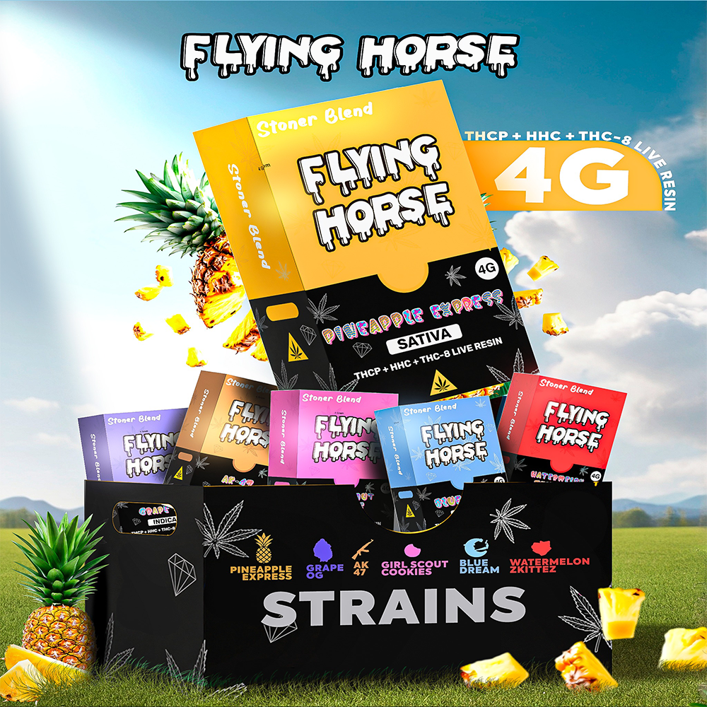 FLYING HORSE STONER BLEND 4ML CART 5CT/BX