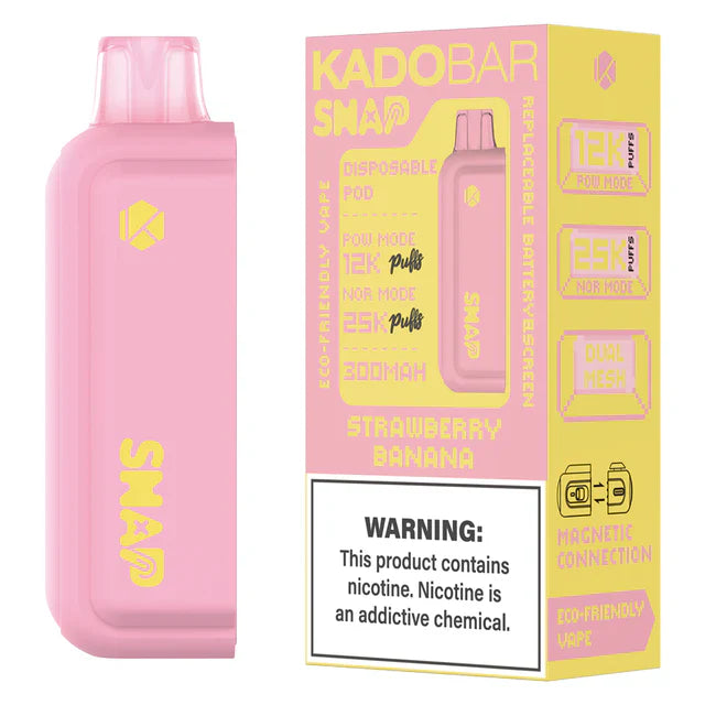 KADO BAR SNAP 25000PUFFS DISPOSABLE POD 5CT/BX