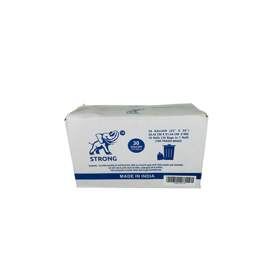 STRONG 30 GALLON TRASH BAGS (23"X36") 100CT
