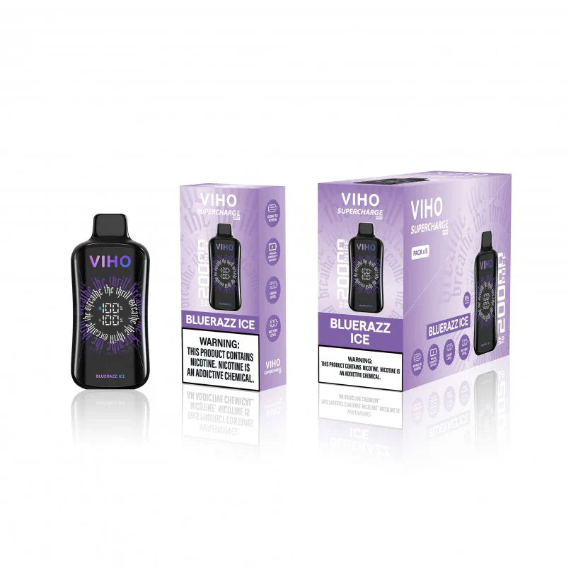 VIHO SUPERCHARGE 20000 PUFFS DISPOSABLE VAPE 5CT/BX